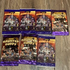 Panini Score-a-Treat and Haunted Hoops Card Set - Purple and Orange